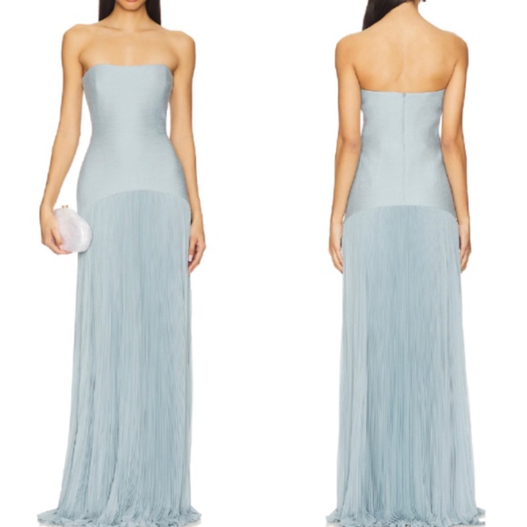 Alexis Dresses & Skirts - BEST Alexis Sunniva Maxi Dress Gown Blue Pleated Party Cocktail Wedding